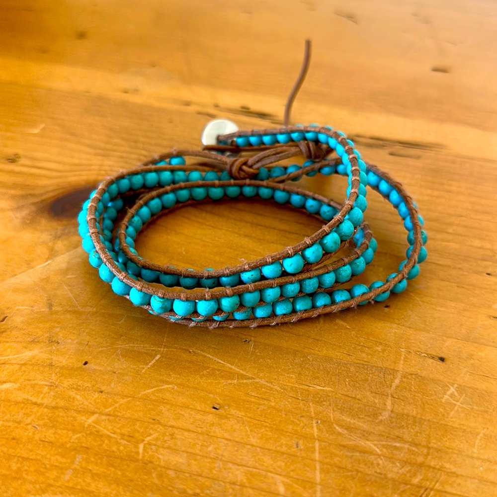 Turquoise wrap bracelet